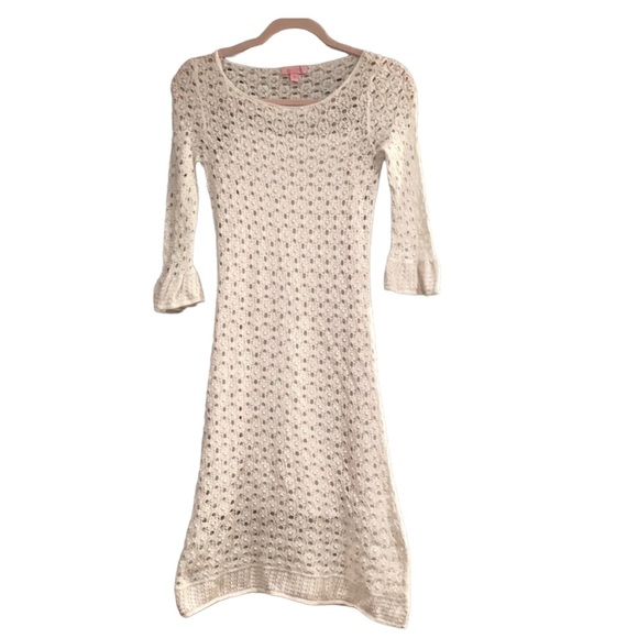 Lilly Pulitzer Dresses & Skirts - Lilly Pulitzer White Crochet Mini Summer Dress